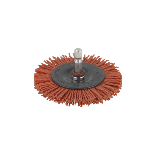 Wolfcraft Naylon Tel Tekerlek Fırça Ø100mm kırmızı
