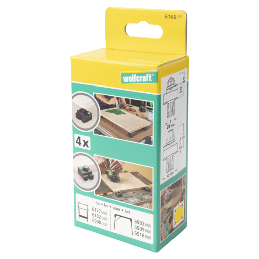 Wolfcraft Dayama Pimli Sıkıştırma Çeneleri, 4'lü Set